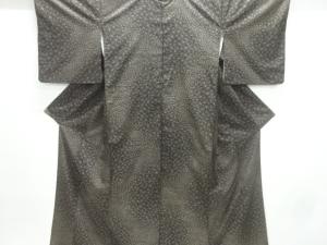 変わり麻の葉模様織出し本場泥大島紬着物（5マルキ）